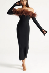 Black Orion Midi Dress | Dress In Beauty